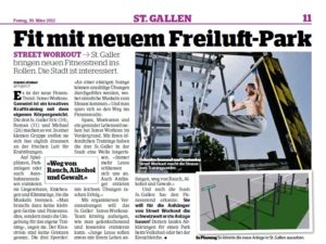 street workout zeitung blick am abend